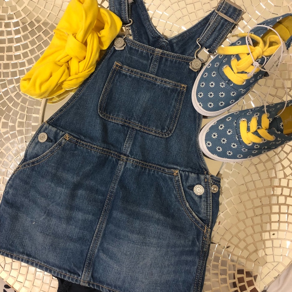 Baby girl skirt overalls/ Baby Gap